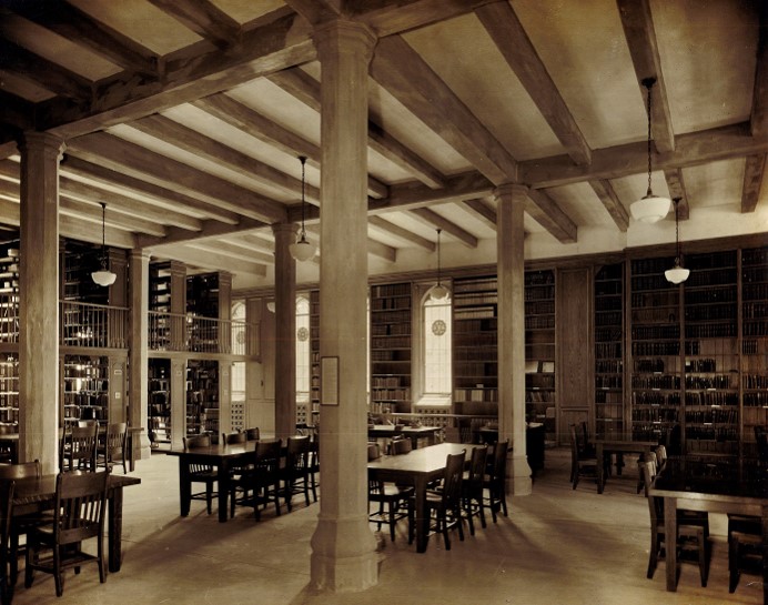 Historical photograph of Garrett's old Library