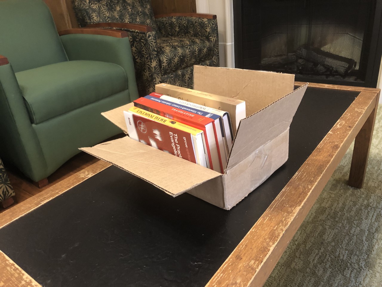 Image of books to be mailed
