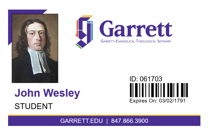 Image of Garrett Student ID Card