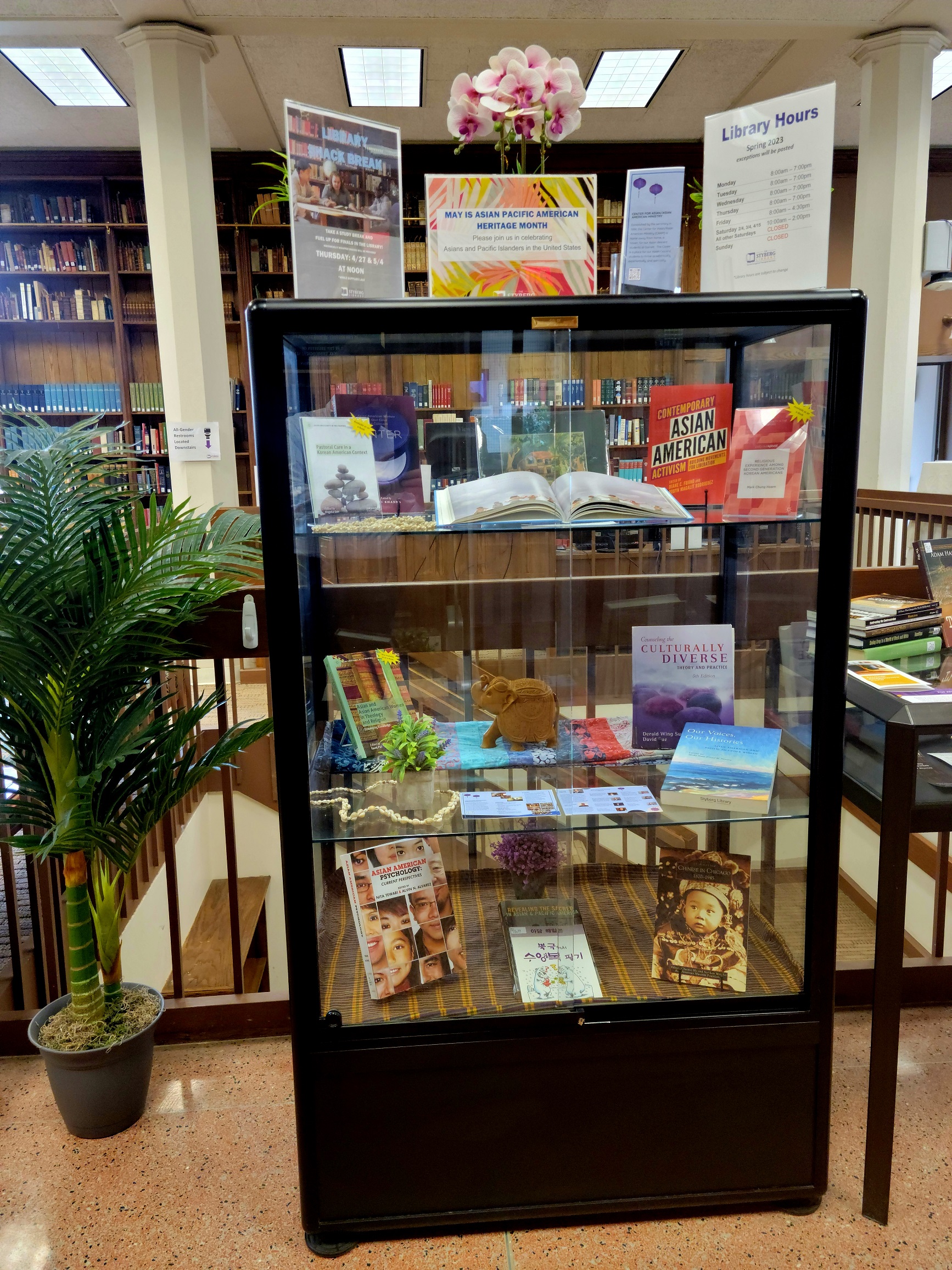 Asian American Heritage Month Display in the Library